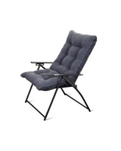 Padded Folding High Chair, Gray