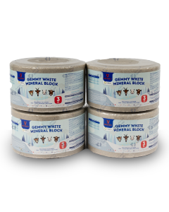 Gemmy white salt cubes 4 pieces - 12 kg