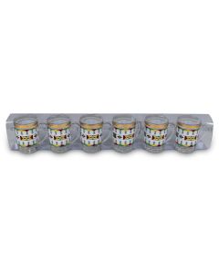 White decorated cups