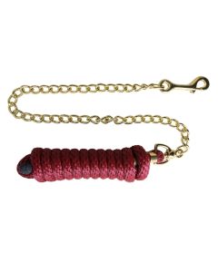 Red pp codless lead rope with chain 2.8 m