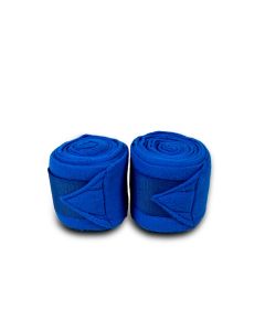 Blue fleece stable bandage - set of 2