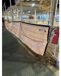 Tarpaulin is an excellent material for sheep netting.