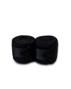 Black fleece stable bandage - set of 2