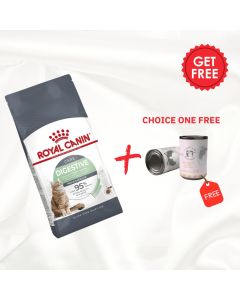 Royal Canin Feline Care Nutrition Digestive Care 2 Kg + one Farma Pet Treats Canned 375g