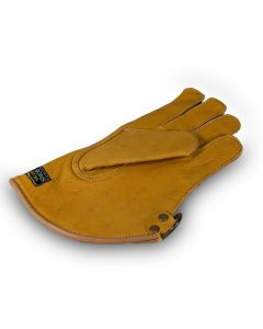 Suede and velvet falcon glove full orange 