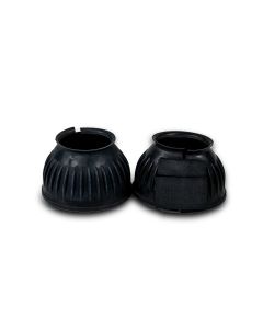 Black rubber bell boot with velcro