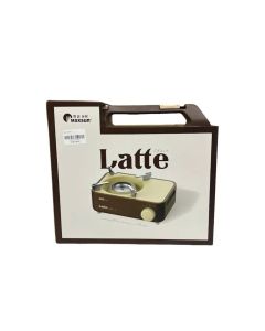 Brown latte fireplace