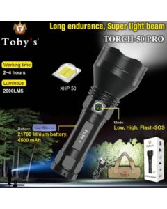 Toby's New Torch50 Pro Multi-Functional USB Rechargeable