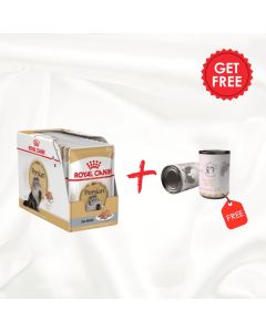 Royal Canin Feline Breed Nutrition Persian (Wet Food - Pouches) 12 X 85G +one Farma Pet Treats Canned 375g