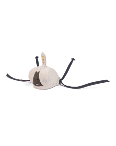 Beige and Black Pakistani Falcon hood 