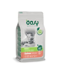 Oasy Adult Cat Sterilized Salmon 1.5kg