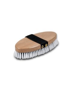 black & white Wooden backed body brush 