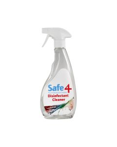 Safe4 RTU Trigger Safe4 Clear Disinfectant Spray – 500 ml