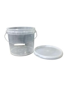 Transparent Polypropylene Bucket E220, 20 Liters
