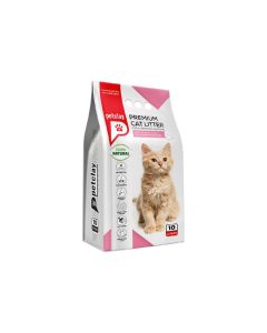 Petclay Baby Powder Perfumed Cylinder Colored Granule Premium Cat Litter 10L