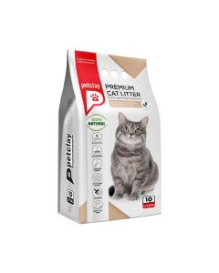 Petclay Unscented Natural Flat Bottom Premium Cat Litter 10L