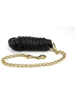Black pp codless lead rope with chain 2.8 m