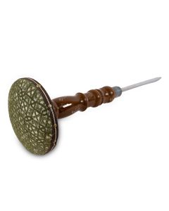 Olive Clotha and wood nail stand 