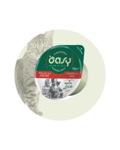 oasy MORE LOVE •for cats Chicken with Ducks 70g