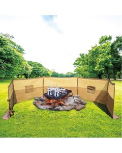 Foldable windbreak for trips