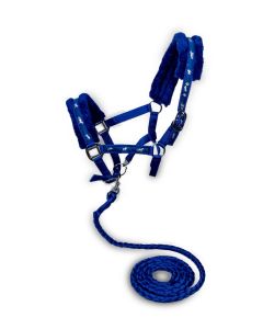 Royal Blue Halter with Fleece