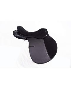 Black synthetic endurance saddle status style size 15