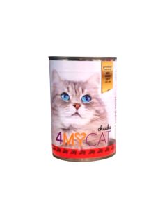 4my Cat Beef Chunks in Gravy 415g