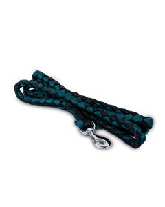 Green and black lead rope