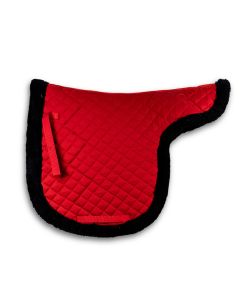 Cotton & fur Red Saddle pad 