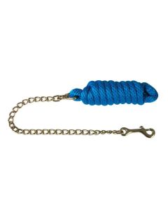 Blue pp codless lead rope with chain 2.8 m