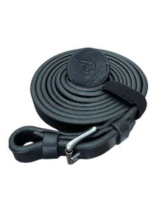 Al bidda 6/8" Heritage Leather Lead BK 2.5m Brass