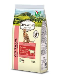 xpert Chat & Chat Adult Cat Food ًWith Beef & Peas 2 Kg