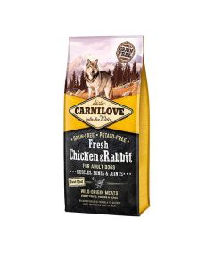 Carnilove Dog Food Adult 12 Kg Fresh Chicken & Rabbit