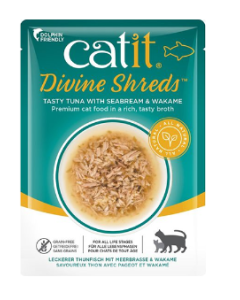 Catit Divine Shreds - Tasty Tuna With Seabream & Wakabe