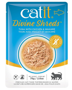 Catit Divine Shreds - Tuna With Chicken Wakame