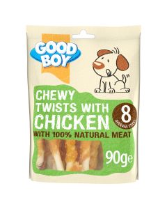 CHEWY TWISTS WITH CHICKEN DOG Treat 90 g