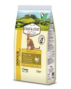 Expert Chat & Chat Adult Cat Food ًWith Chicken & Peas 2Kg