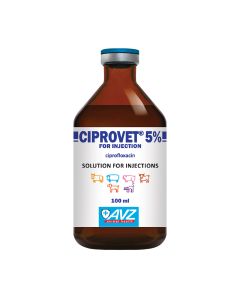 Ciprovet 5% Solution For Injection 100Ml