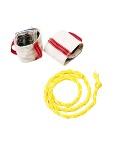 Leg cuff kit with yellow rope