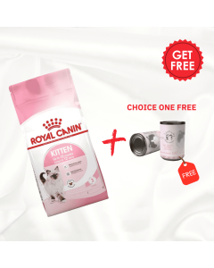 Royal Canin Feline Health Nutrition Kitten 2 Kg + one Farma Pet Treats Canned 375g