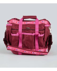 Empty Grooming Kit Bag Wine & Fuchsia