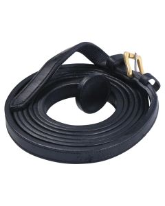 Billy Royal Flat Leather Black Show Lead 1 x10