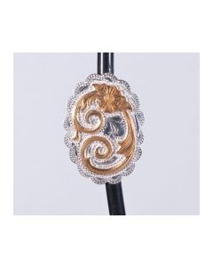 Hand Engraved Silver & gold Conchos