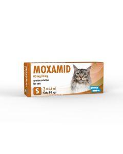 Moxamid Spot-on solution for cats 4-8Kg (3 pipettes)
