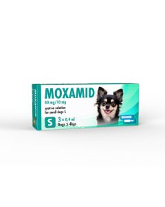 Moxamid spot-on solution for small dogs S ≤ 4kgs (3 pipettes)