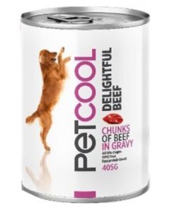 PetCool Delicious Beef 405g FOR DOGS