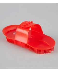 Plastic Curry Comb Red