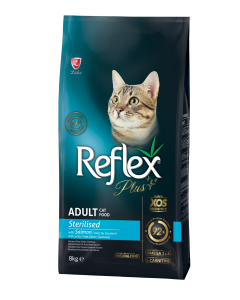 Reflex adult cat food sterilised with salmon 8 kg