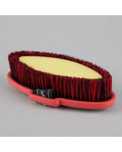 Soft-Touch Body Wash Brush Black & Red