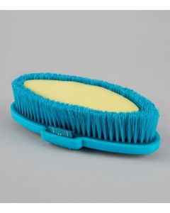 Soft-Touch Body Wash Brush Med Blue & Peacock